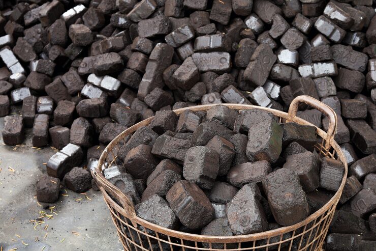 clean burning briquette charcoal