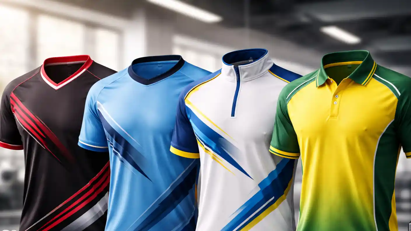 kerah jersey untuk aktivitas olahraga