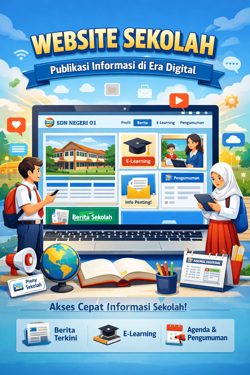 Website Sekolah untuk Publikasi Informasi di Era Digital