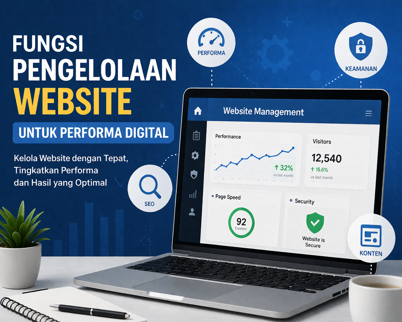 fungsi pengelolaan website