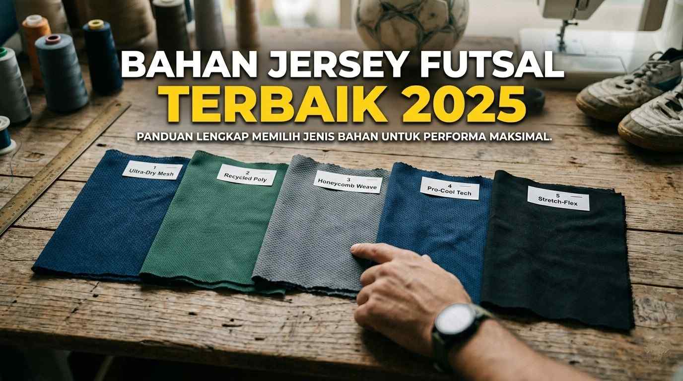 7 Jenis Bahan Jersey Futsal Terbaik 2025 yang Nyaman dan Adem