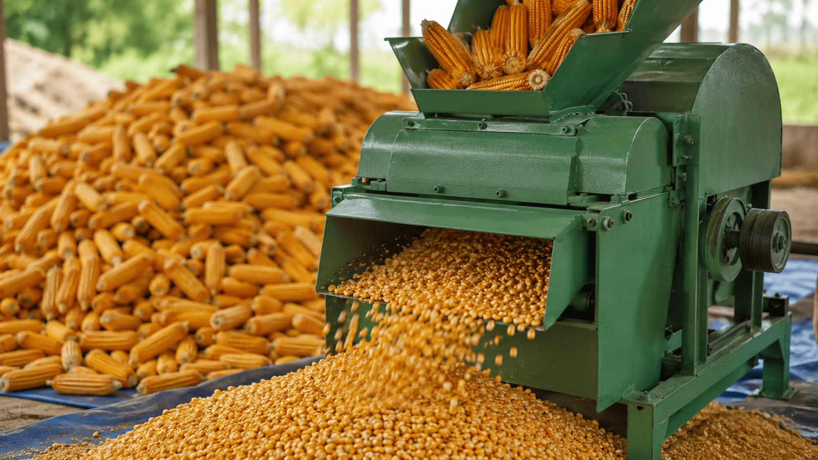 alat untuk memipil jagung lebih cepat