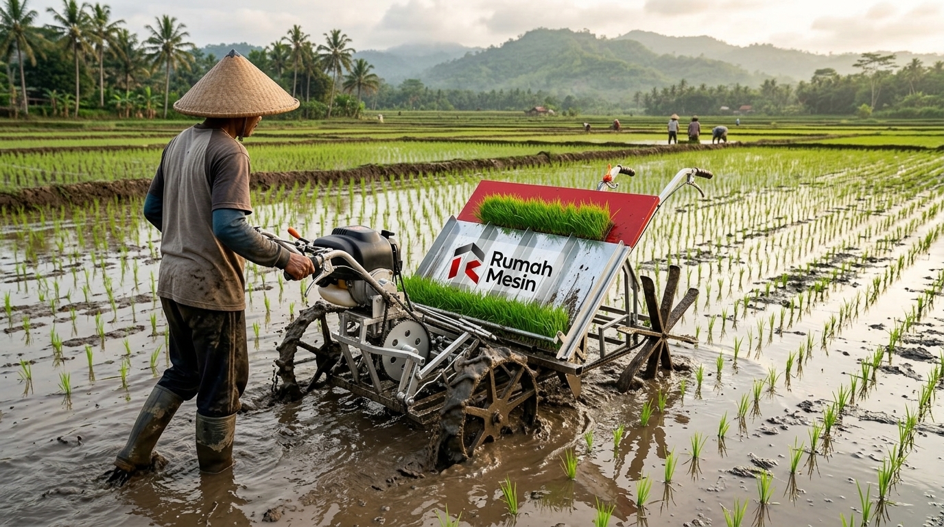 Manfaat Tanam Padi Mekanis untuk Mempercepat Pekerjaan di Sawah