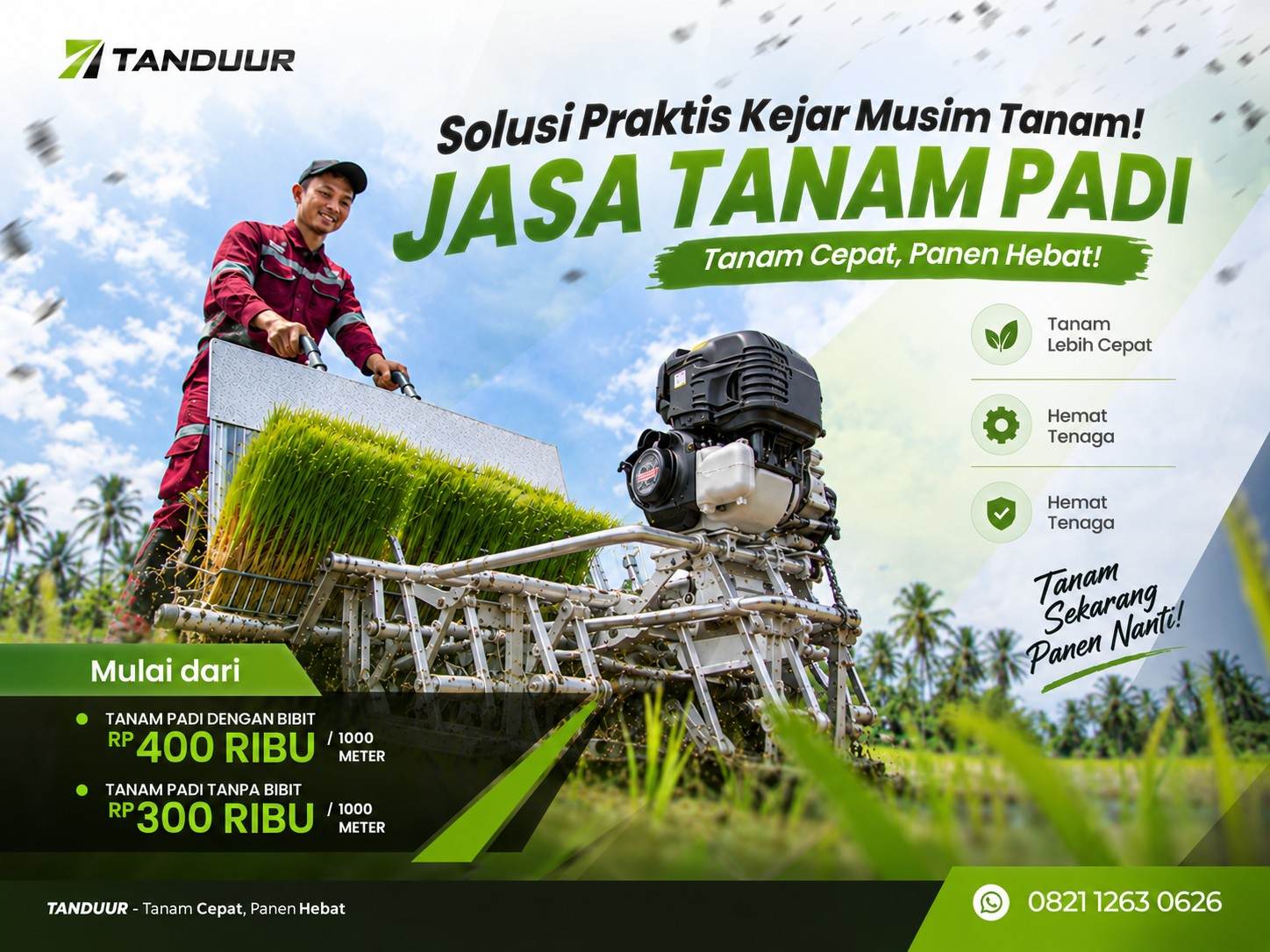 jasa tanam padi untuk petani jogja
